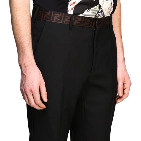 fendi pants mens|Fendi nappa leather pant.